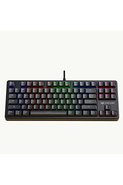 valkyrie Leaven K870 Blue Switch Mekanik Gaming Oyun Klavyesi Rgb 61 Key Mavi Tuş Type-c Klavye Siya