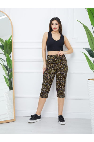 Banadamoda Γυναικείο μοτίβο χτενισμένο βαμβακερό κάπρι