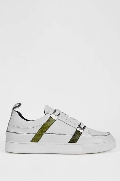 Roberto Botticelli Men's White Genuine Leather Sneakers - Sports Shoes