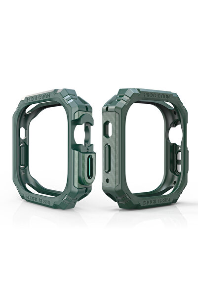 PSGT Apple Watch 5 7 8 9 44mm Kılıf Kasa Lüks darbeye koruma karbon fiber