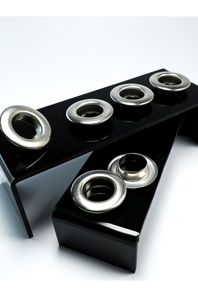 Klinkshop Size 31 Eyelet Capsule Nickel Color - 17 Mm Material Package - 25 Pieces - Stainless Brass Eyelet