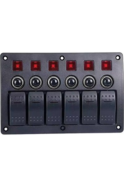 BFY 6’lı switch panel otomatik sigorta ve ışıklı