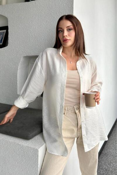 ubmbutik قميص أيروبين نسائي - ثنيات - كم طويل - قميص أساسي