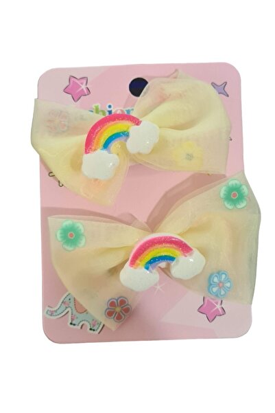 Wanderlust New Season High Quality Rainbow Themed Floral Bow Pattern 2Pcs Tul...