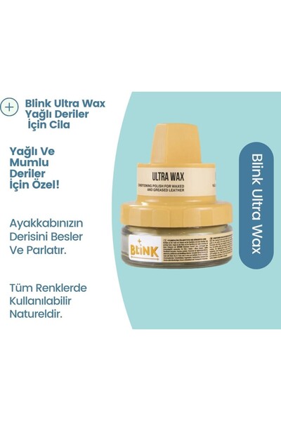 Blink Ultra Wax Yağlı Ve Mumlu Deriler İçin Naturel Cila Ayakkabı Bakım.