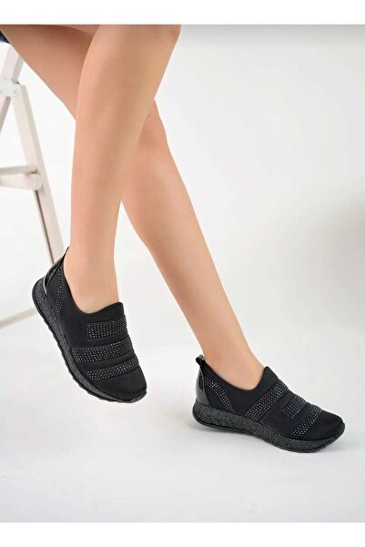 Bera Kadın Yüksek Taban Taşlı Spor Ayakkabı