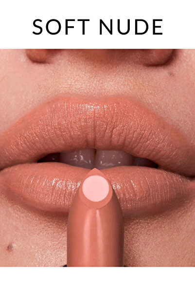 AVON Hydramatic Işıltılı Ruj - Soft Nude 2'li + Lovider Cep Aynası