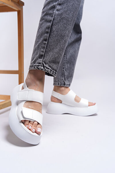 Riccon Dámské sandály Olnesari0012804 Bílá kůže