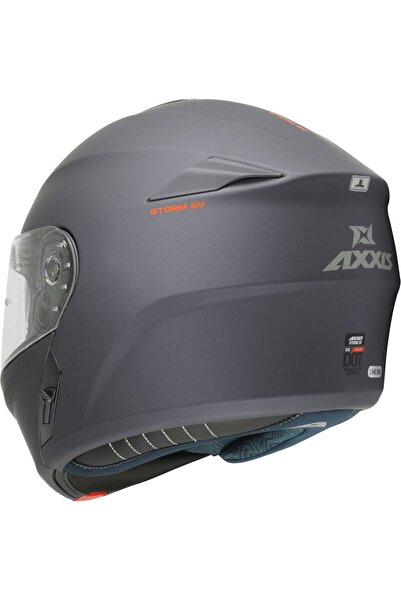 AXXIS Storm SV Solid A2 Matt Titanium XXL 63-64cm Helmet 2206
