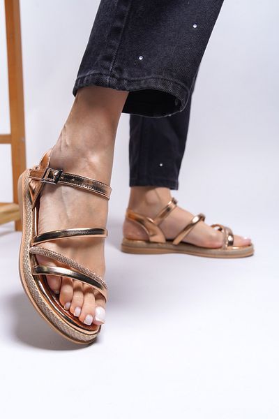 Riccon Thalnora Women's Sandals0012102 Rose Metallic