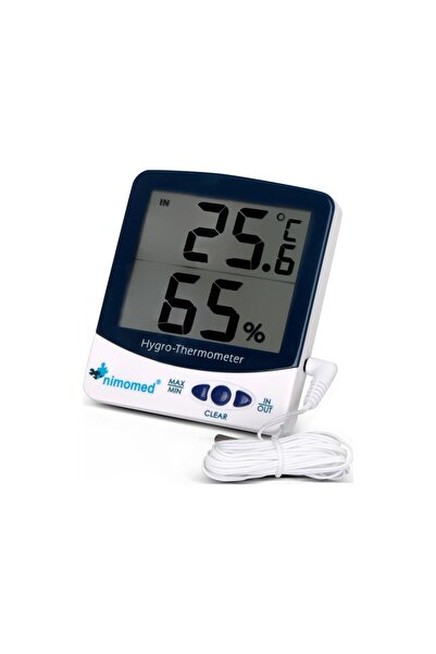 Genel Markalar Med Dijital Iç Nem & Sıcaklık /dış Sıcaklık Ölçer Sh-109