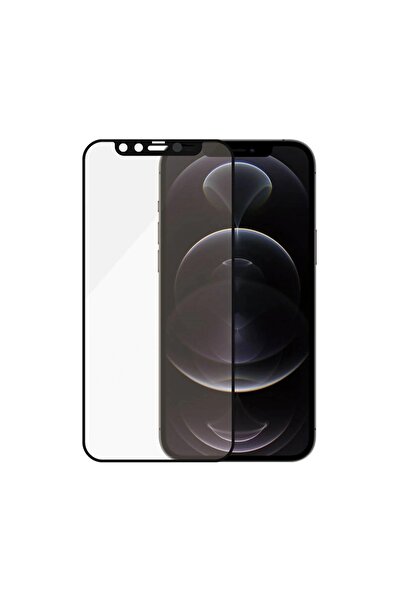 Panzer Glass Iphone 12 / 12 Pro Camslider Uçtan Uca Ekran Koruyucu Cam Siyah