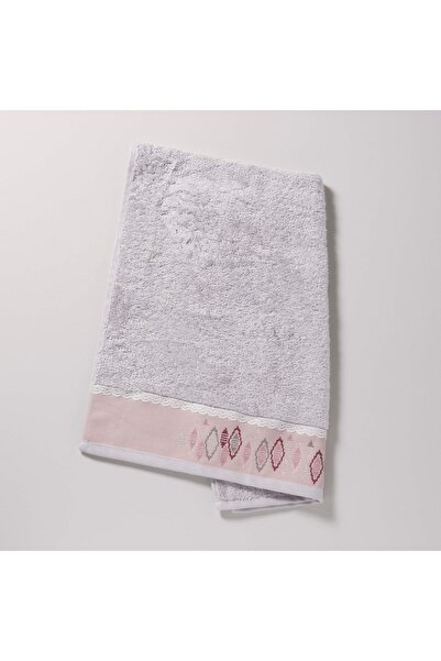 Linens Karon Bambu Havlu Gri 50x90 Cm