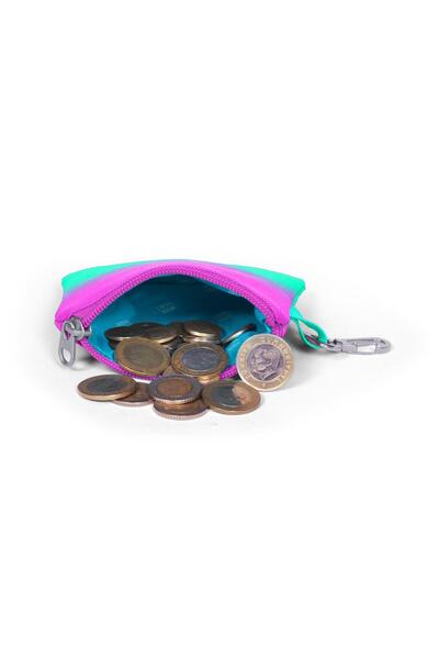 Coral High 21923 Model Pink and Water Green Colored Coin Purse - Kids