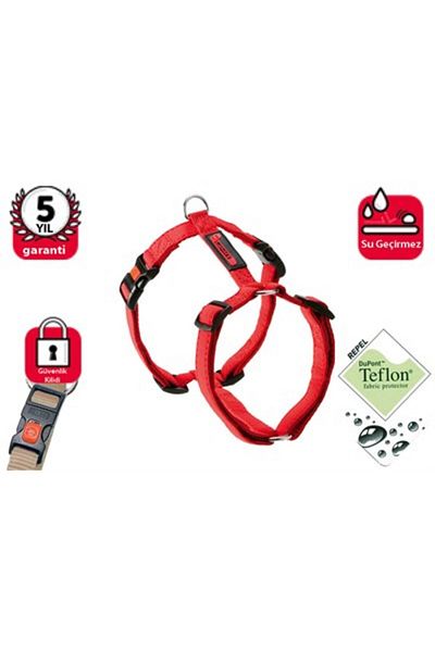 Karlie Teflon Locking Chest Collar 35-50cm Red