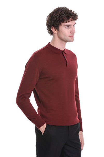 Hatemoğlu Tile Regular Fit Plain Polo Neck Knitwear Sweater