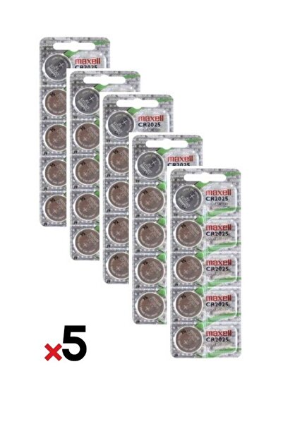 Maxell Cr2025 3v Hologram 5li (25 Adet)  Lityum Pil