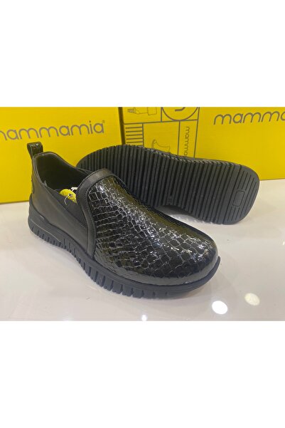 Mammamia Kadın Günlük Klasik Tarz Hakiki Deri Loafer Ayakkabı