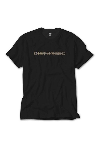 Z zepplin Μαύρο T-Shirt Disturbed Text