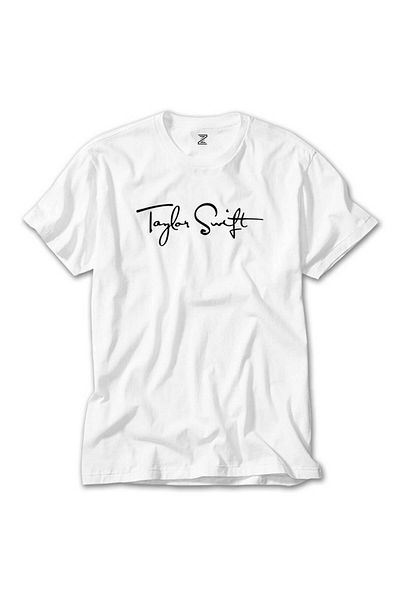 Z zepplin Λευκό μπλουζάκι Taylor Swift Signature