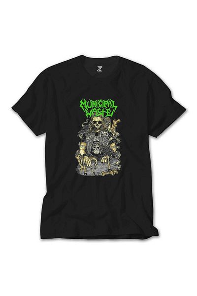Z zepplin Μαύρο T-Shirt Skaterskull Municipal Waste