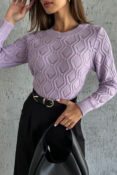 nosia fashion Pulover de tricotaj pentru femei cu decolteu rotund
