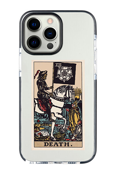 shoptocase حافظة هاتف Ultra Protected The Death Pattern Impact متوافقة مع هاتف Iphone 15 Pro