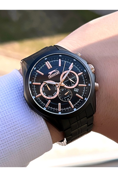 Slazenger 24 Ay Garantili Çelik Kordon Multi Fonksiyon 5 Atm Su Geçirmez Kol ...