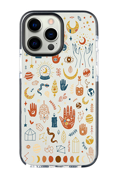 shoptocase Iphone 15 PRO Uyumlu Ultra Korumalı Meditasyon Desenli Impact Tele...