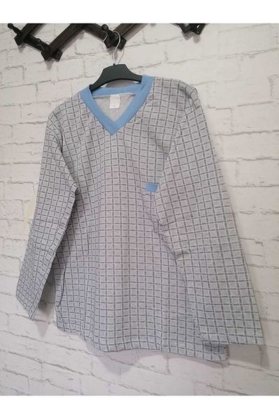 anne moda ankara 100% ακατέργαστο βαμβάκι, χωρίς λύκρα, ΧΕΙΜΩΝΑ- άνοιξη εσωτερικά ράστερ, μακρυμάνικο, σετ πιτζάμες μπαμπάς