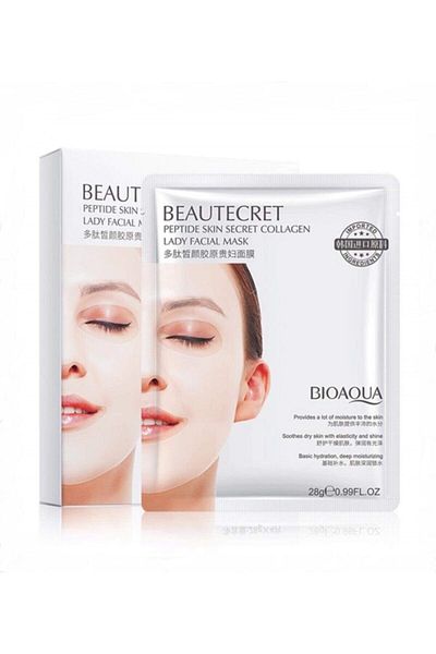 Bioaqua Cleopatra Peptide and Collagen Care Masks Set of 4 28 gr X 4 Pieces