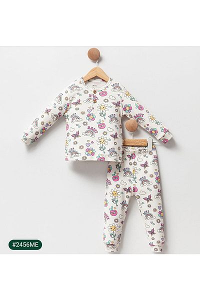 Elidabutik Set de pijamale Happy Love