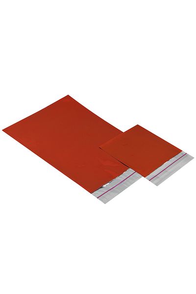 reprodesign 70×50 Cm Red 50 Pieces Adhesive Metalized Gift Bag Metallic Red Gift Packaging Package