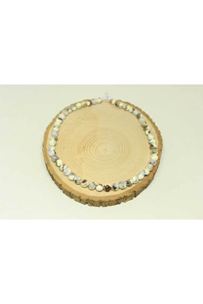 Yasamtohumu Чверть нитки (довжина 9 см!) Білий бірюзовий камінь Чверть нитки ...