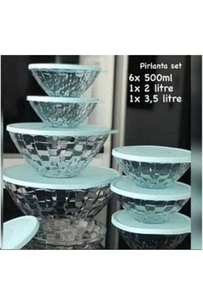 Tupperware Pırlanta 8 Parça Set.