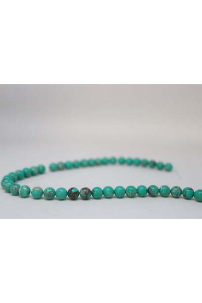 Bracelet Length Varicose Stone Turquoise Half Knee 8mm (18CM LONG)
