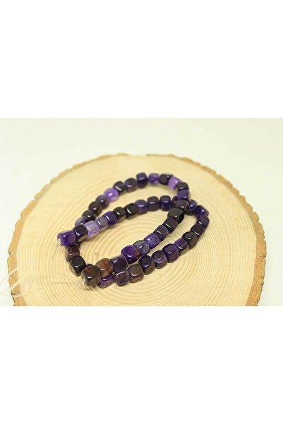 Yasamtohumu Četvrtina niza (9 cm dužine!) Kocka od ahatskog kamena u obliku k...