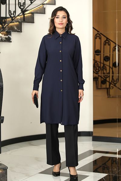 FUVAL MODA Sapphire Large Size Hijab Tunic
