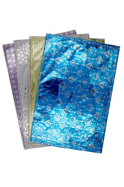 reprodesign 70×50 Cm Patterned 50 Pieces Adhesive Metallized Gift Bag Metallic Patterned Gift Packaging Package