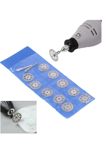 Depolife turbo Delikli Elmas mini Daire Testere bıçakları 10lu cam metaal fay...