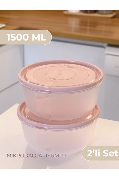 ECO KİTCHEN 2-Piece Storage Container Microwave and Freezer Compatible 1.5 Lt