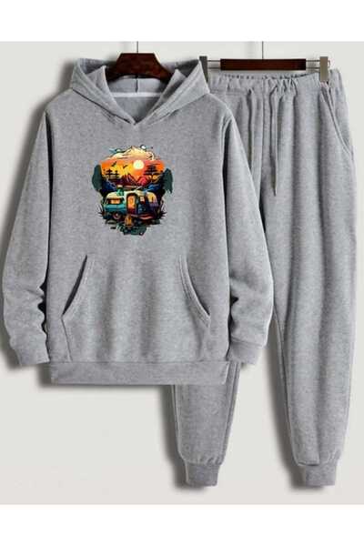 PERISENSE للجنسين النساء الرجال المتضخم قافلة المناظر الطبيعية المطبوعة مقنعي...