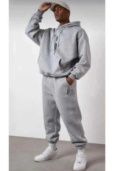 PERISENSE Unisex Γυναικεία Ανδρικά Σετ φόρμας 2 τεμαχίων με κάθετη στάμπα με ...