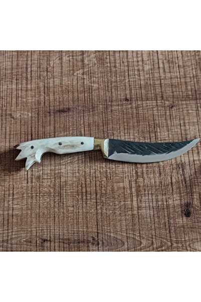 KÖK KAMP OUTDOOR ŞEFLERİN YENİ TARZI El Yapımı Geyik Boynuzu Kabzeli Paslanmaz Takılabilir Deri Kılıf YERLİ ÜRETİM