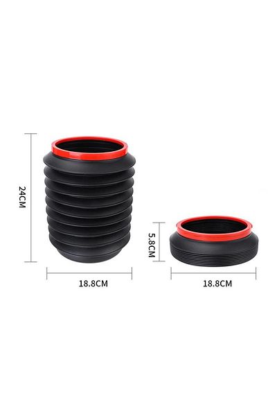 KDOT Foldable In-Car Bucket 4 Liters with Hanger Without Lid