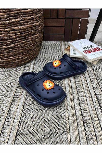 Behtah Kundura Girls Boys Kids Soft Sole Jibbitz Fancy Gift Closed Front Garden Pool Daily Sandals Slippers