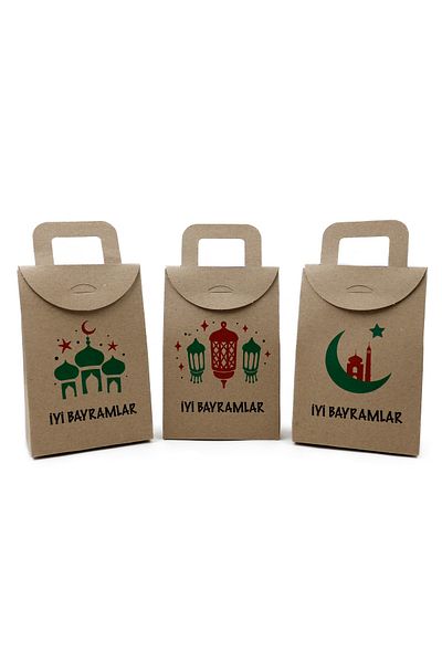 reprodesign 10 x 15 cm 3 τεμάχια Καλή Πάρτια Τυπωμένα κενά μαντηλάκια, καραμέλα, μισράκια, κουτί δώρου, συσκευασία δώρου
