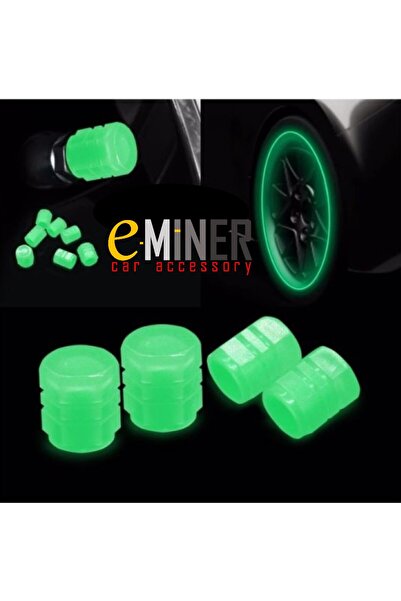 EMİNER ® 4 adet Fosforlu Gece Parlayan Sibop Kapağı