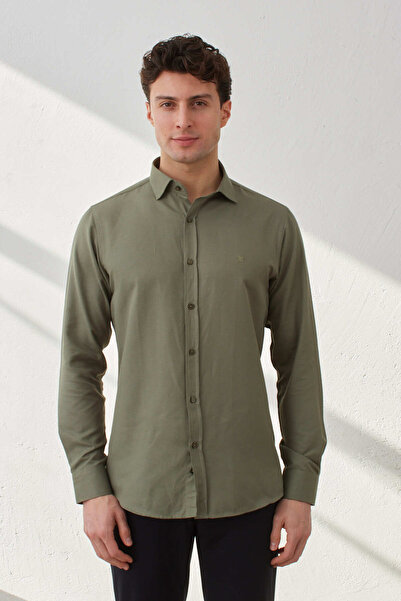 Cosmen εφαρμοστό Ανδρικό πουκάμισο Oxford με σχέδια