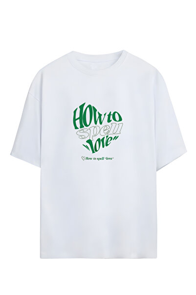 Adrift Kako se piše ljubav Dizajnirano unisex Oversize kroj T-shirt